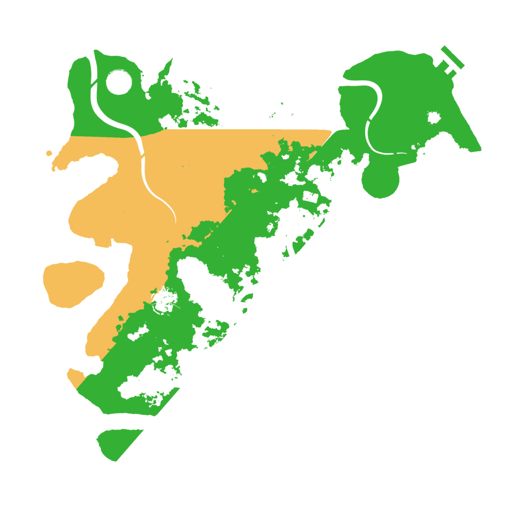 Biome Rust Map: Procedural Map, Size: 3650, Seed: 11112390