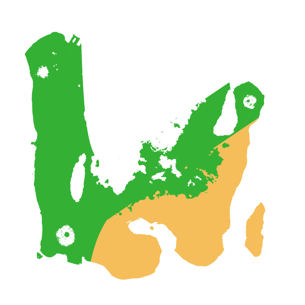 Biome Rust Map: Procedural Map, Size: 2400, Seed: 44666