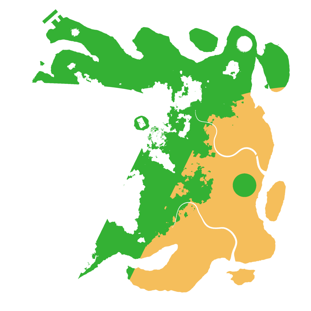 Biome Rust Map: Procedural Map, Size: 3500, Seed: 951241641