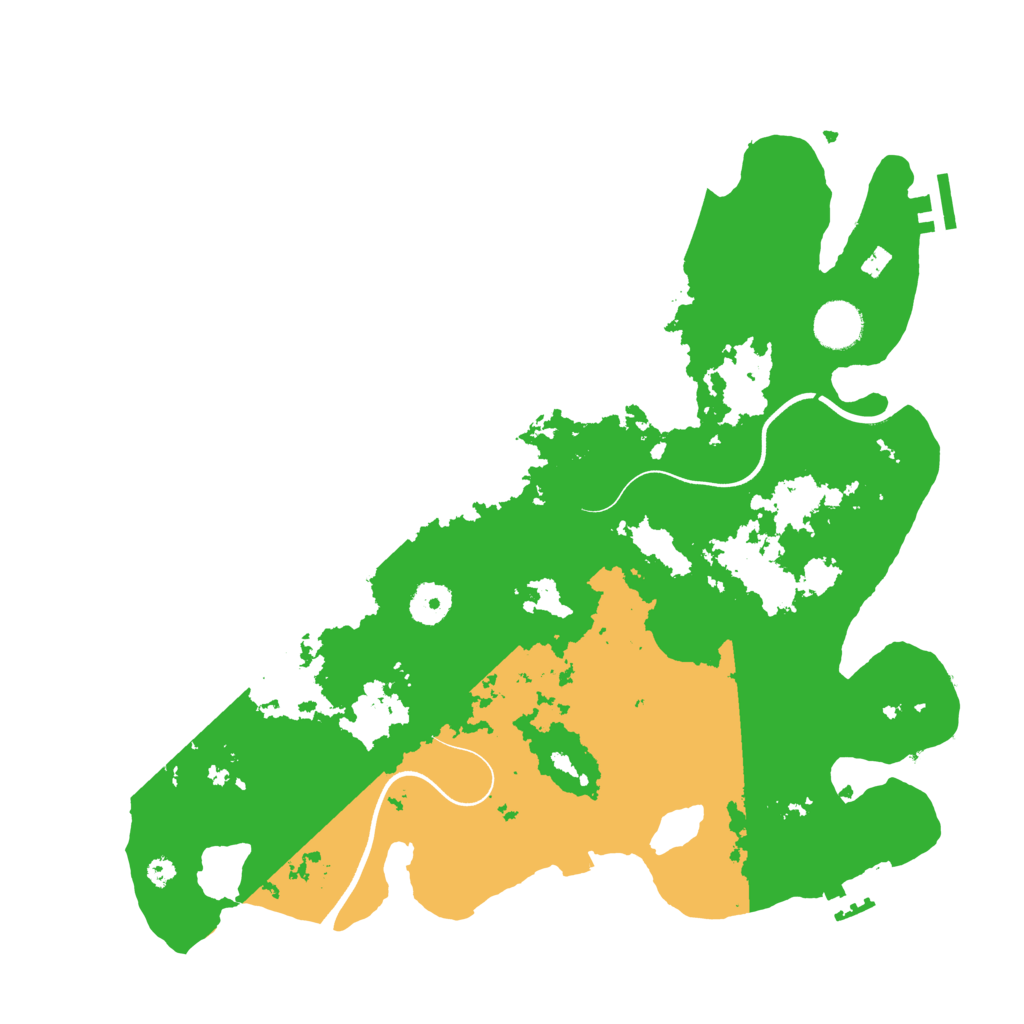 Biome Rust Map: Procedural Map, Size: 3700, Seed: 1285227193