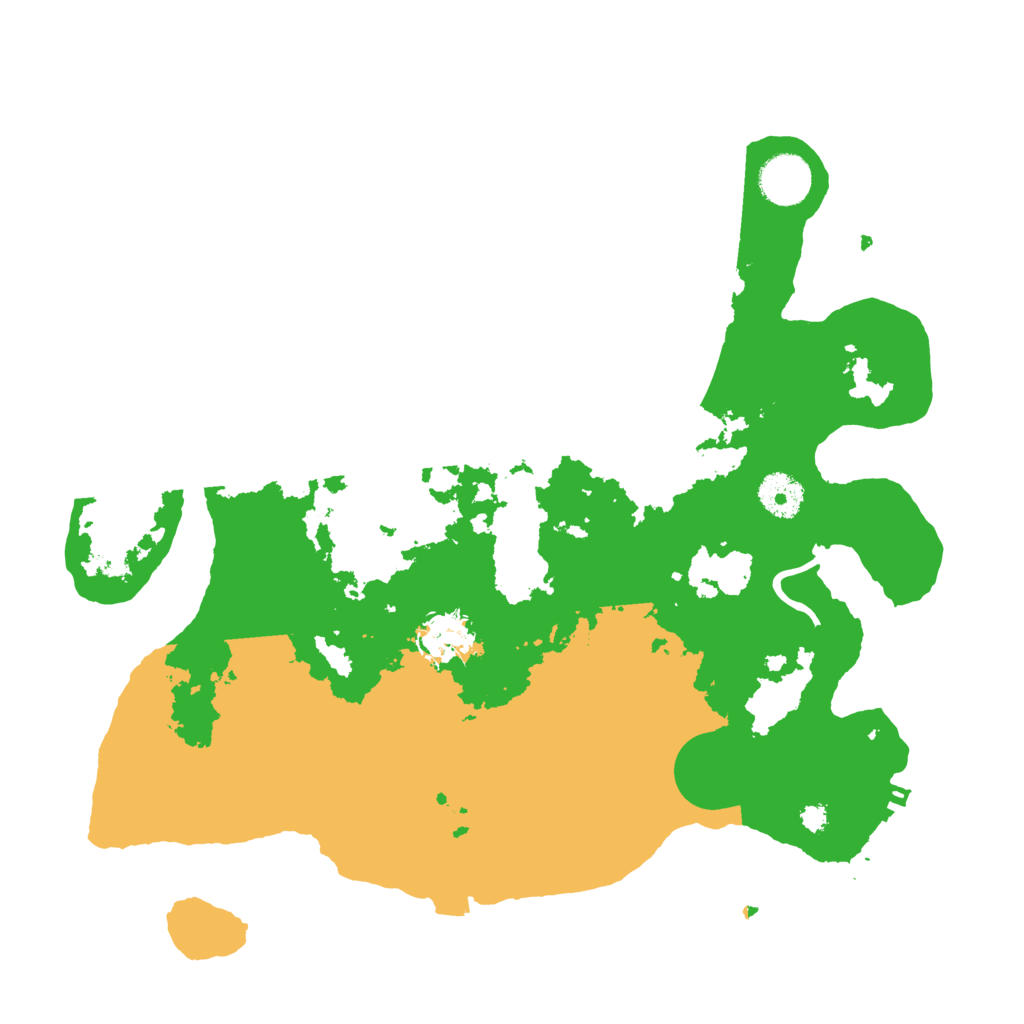 Biome Rust Map: Procedural Map, Size: 3500, Seed: 19892023