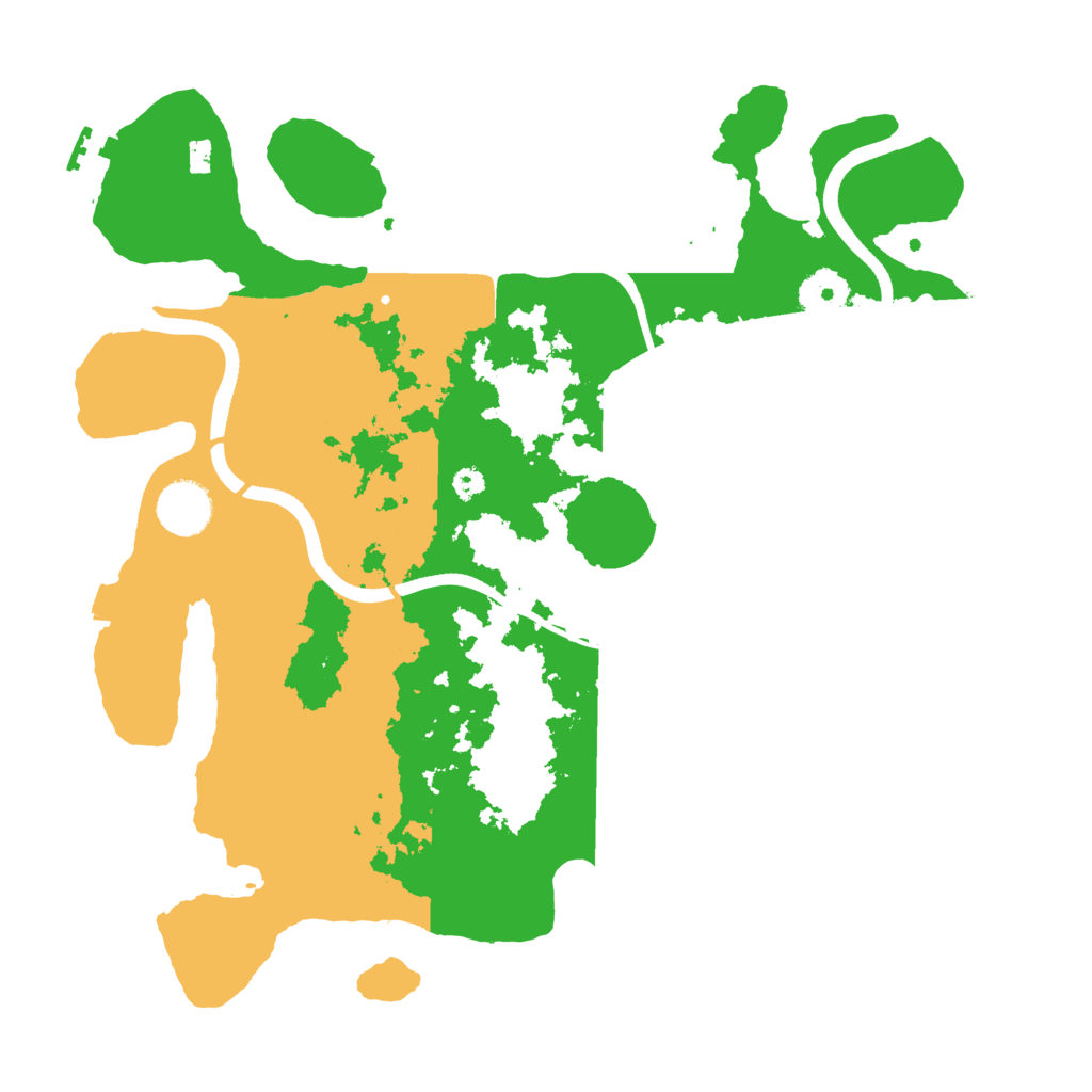 Biome Rust Map: Procedural Map, Size: 3500, Seed: 19896969