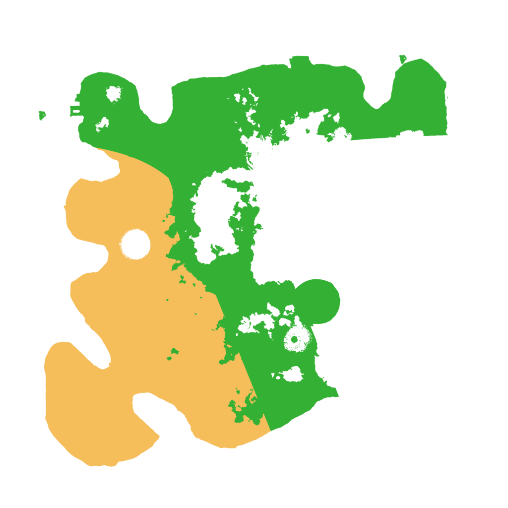Biome Rust Map: Procedural Map, Size: 3000, Seed: 443309943