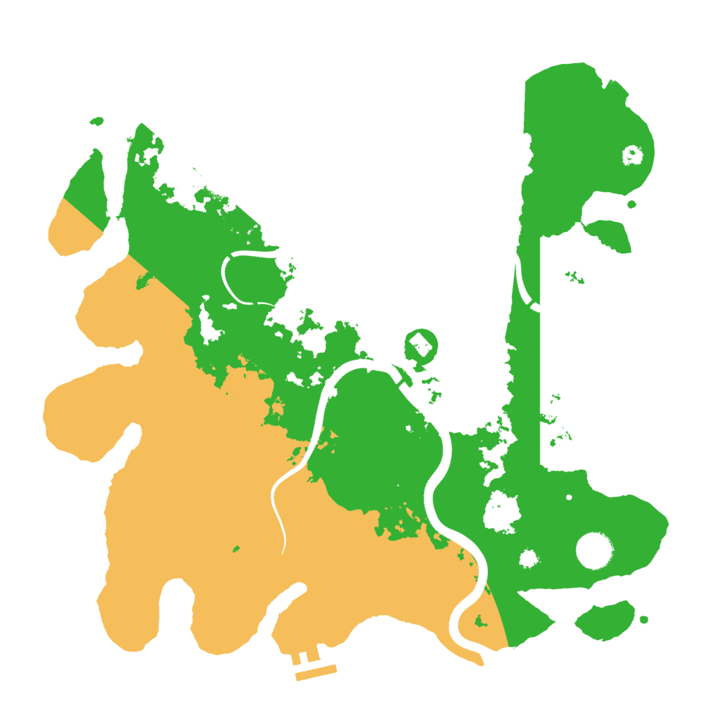 Biome Rust Map: Procedural Map, Size: 3500, Seed: 17633906