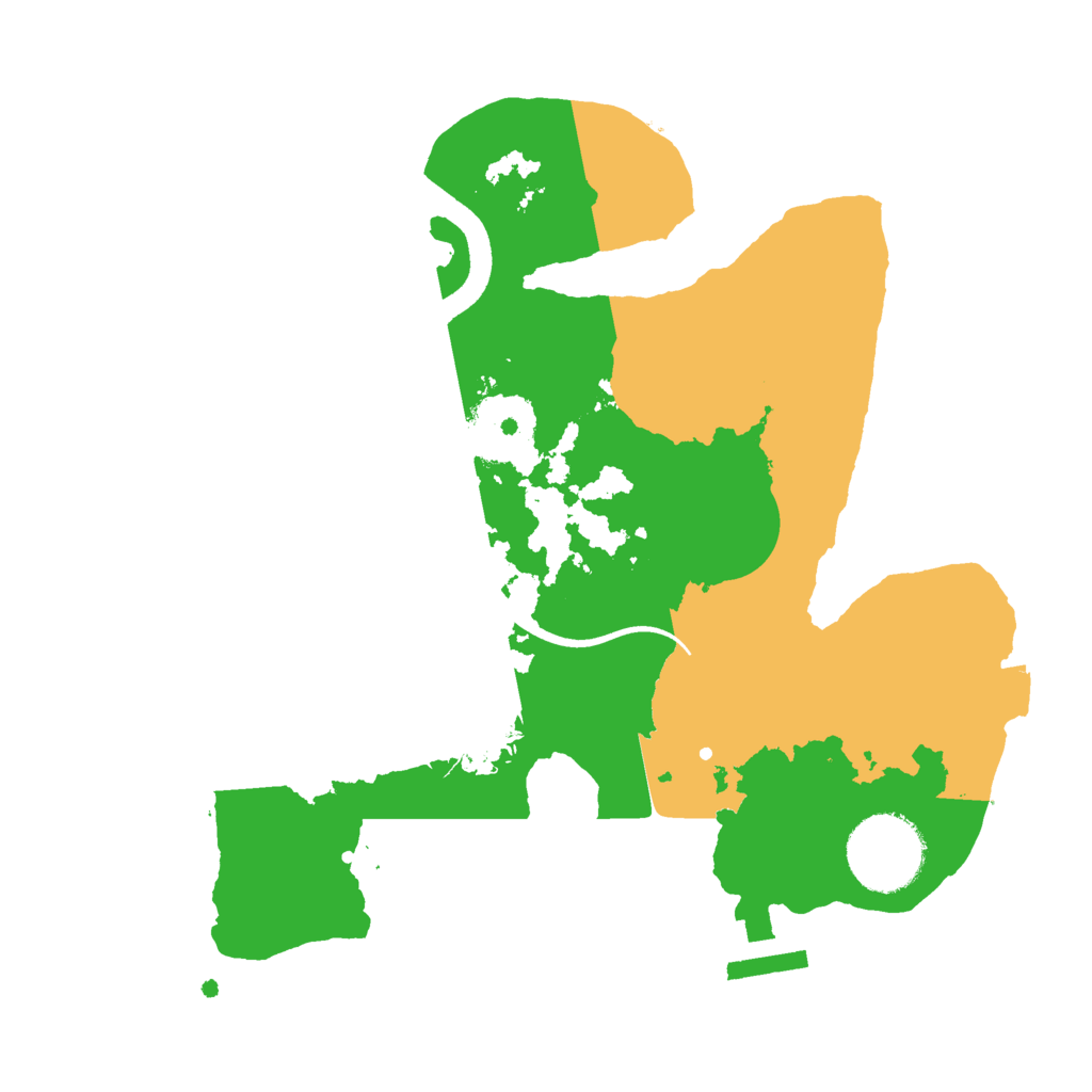 Biome Rust Map: Procedural Map, Size: 2500, Seed: 576495012