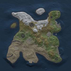 Thumbnail Rust Map: Procedural Map, Size: 2500, Seed: 1030305961, 9 Monuments