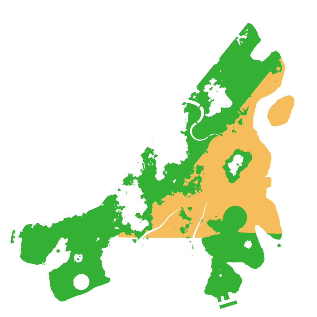 Biome Rust Map: Procedural Map, Size: 3600, Seed: 12612