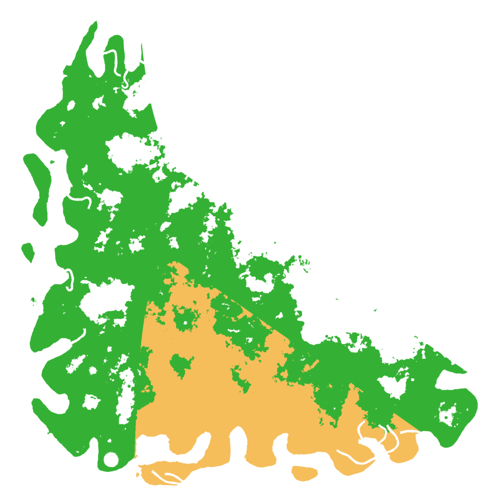 Biome Rust Map: Procedural Map, Size: 6000, Seed: 451337282