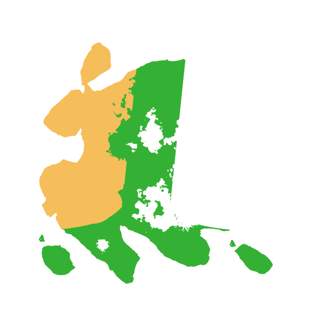 Biome Rust Map: Procedural Map, Size: 2400, Seed: 496634512