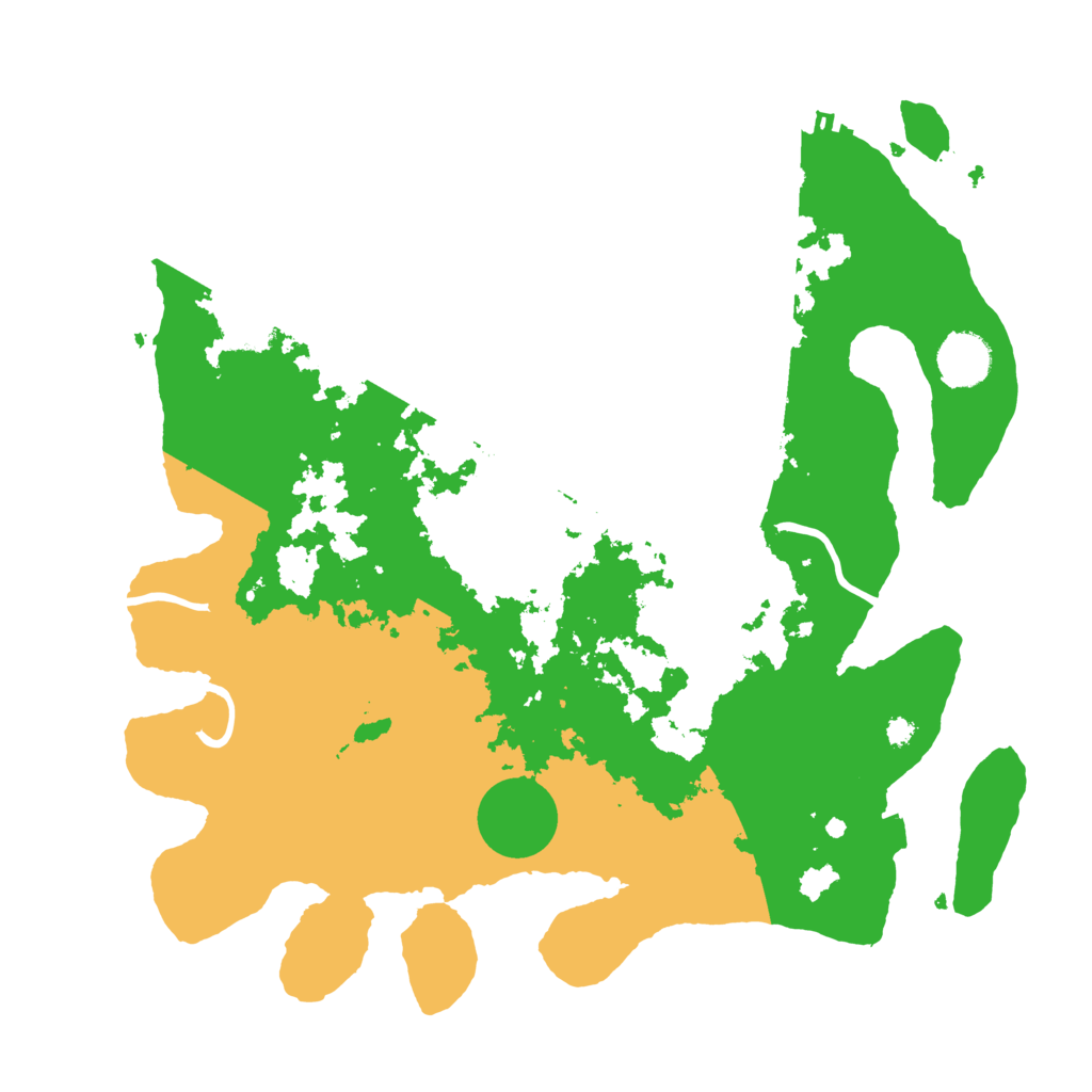 Biome Rust Map: Procedural Map, Size: 3600, Seed: 1655460752