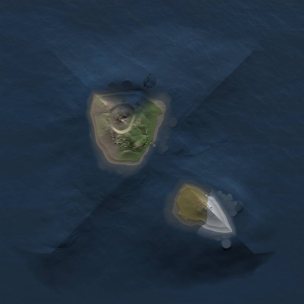 Rust Map: Procedural Map, Size: 1000, Seed: 1653065925, 1 Monuments