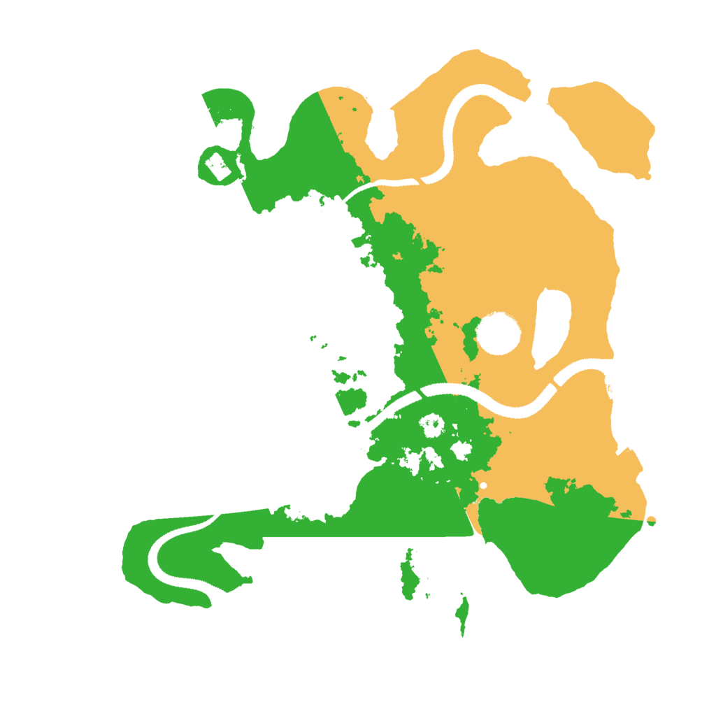 Biome Rust Map: Procedural Map, Size: 3000, Seed: 16396