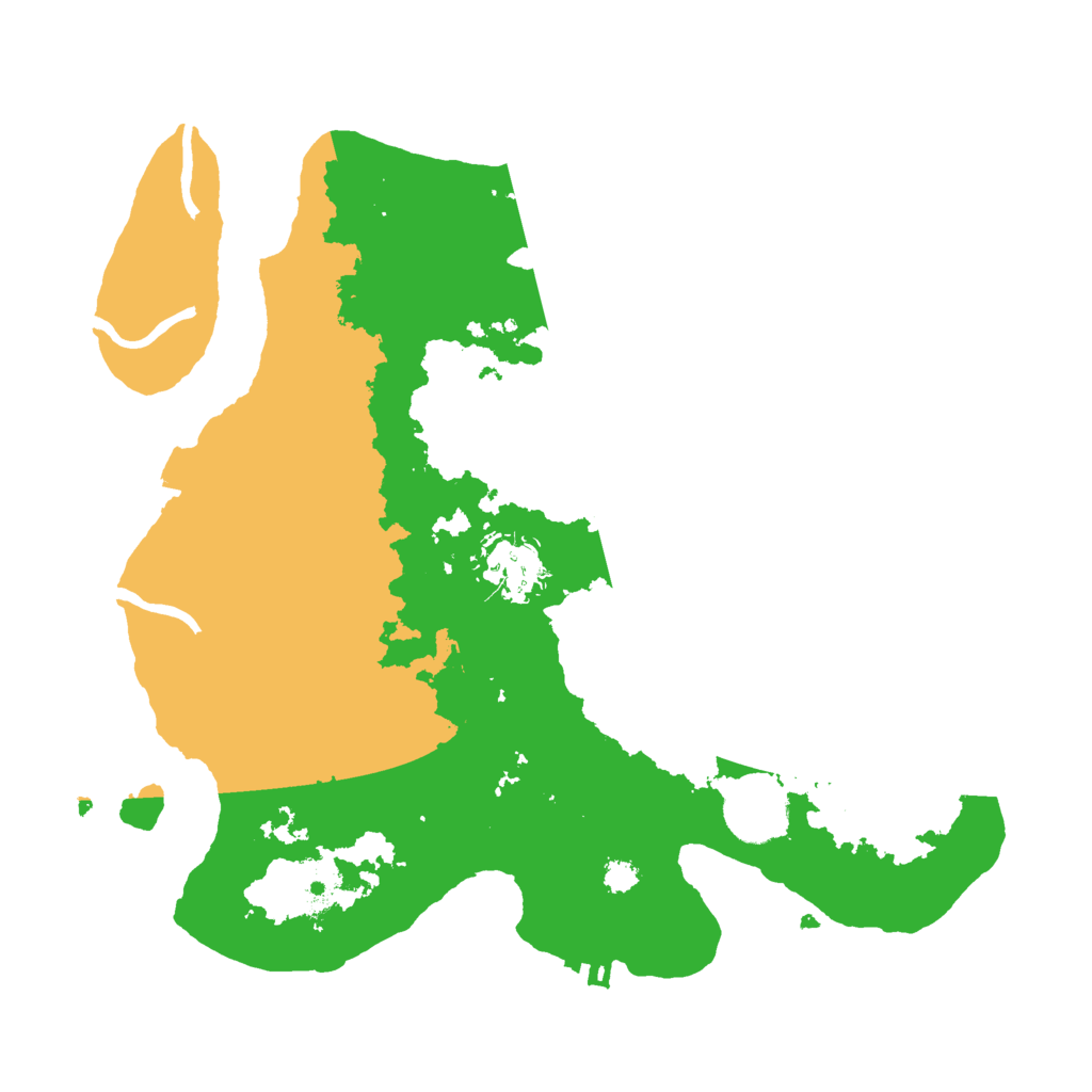 Biome Rust Map: Procedural Map, Size: 3000, Seed: 23001