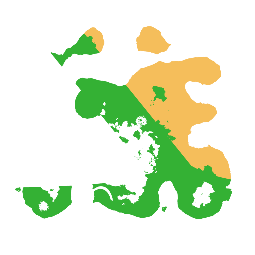 Biome Rust Map: Procedural Map, Size: 2400, Seed: 304692488