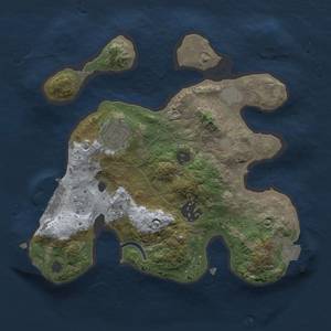 Thumbnail Rust Map: Procedural Map, Size: 2400, Seed: 304692488, 7 Monuments