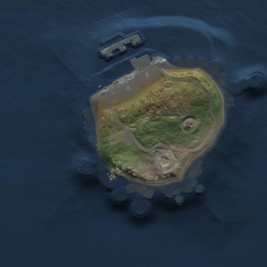 Rust Map: Procedural Map, Size: 1000, Seed: 1145692579, 2 Monuments