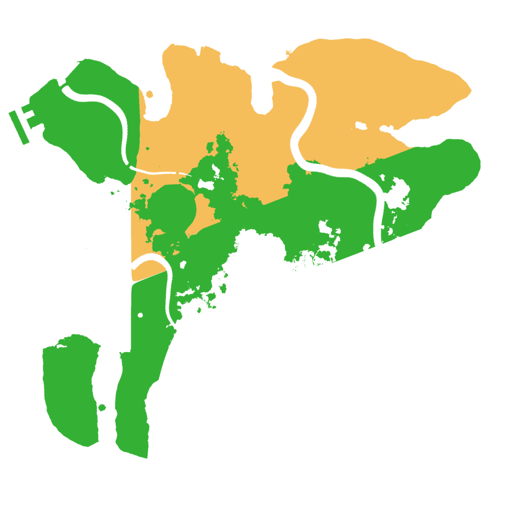 Biome Rust Map: Procedural Map, Size: 3000, Seed: 3198