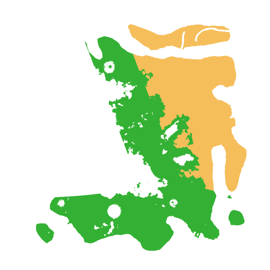 Biome Rust Map: Procedural Map, Size: 3500, Seed: 388575219