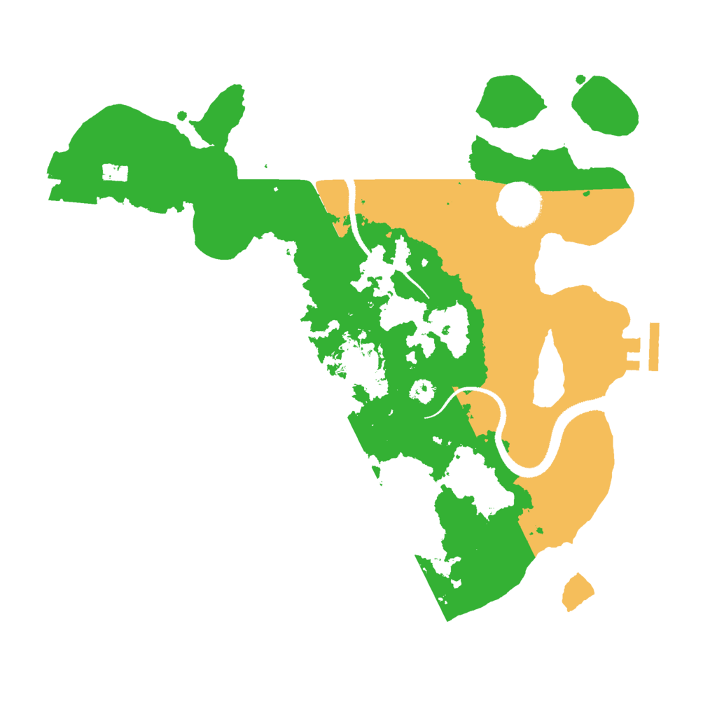 Biome Rust Map: Procedural Map, Size: 3000, Seed: 2122468020