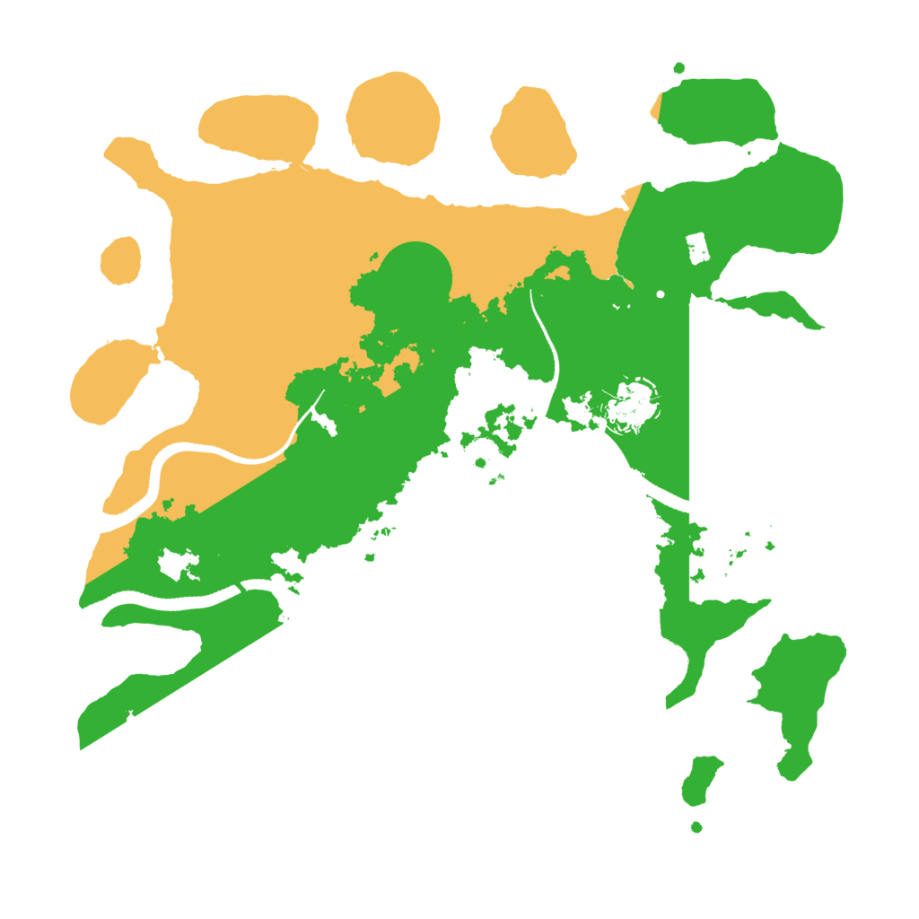 Biome Rust Map: Procedural Map, Size: 3300, Seed: 882617333
