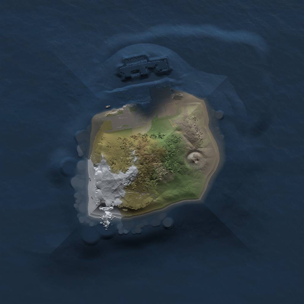 Rust Map: Procedural Map, Size: 1000, Seed: 1817510169, 2 Monuments