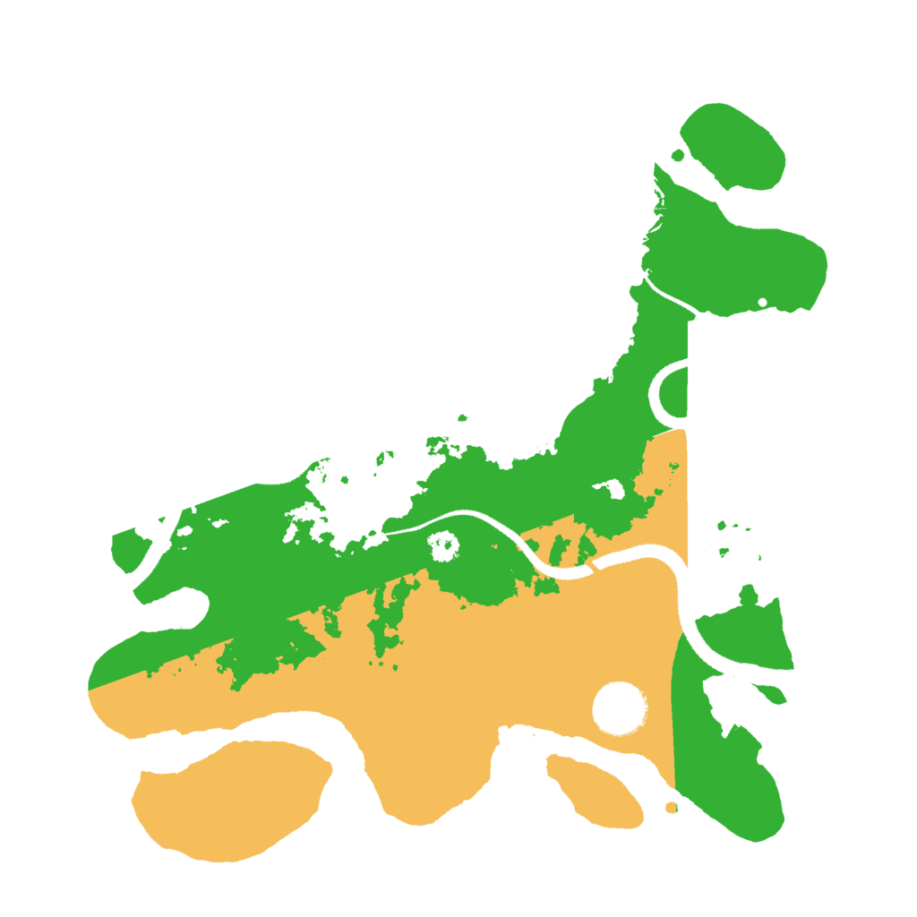 Biome Rust Map: Procedural Map, Size: 3000, Seed: 79841