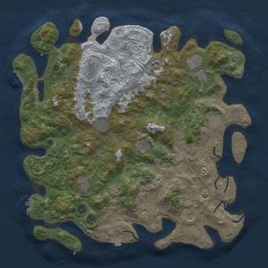 Thumbnail Rust Map: Procedural Map, Size: 4500, Seed: 585241856, 19 Monuments