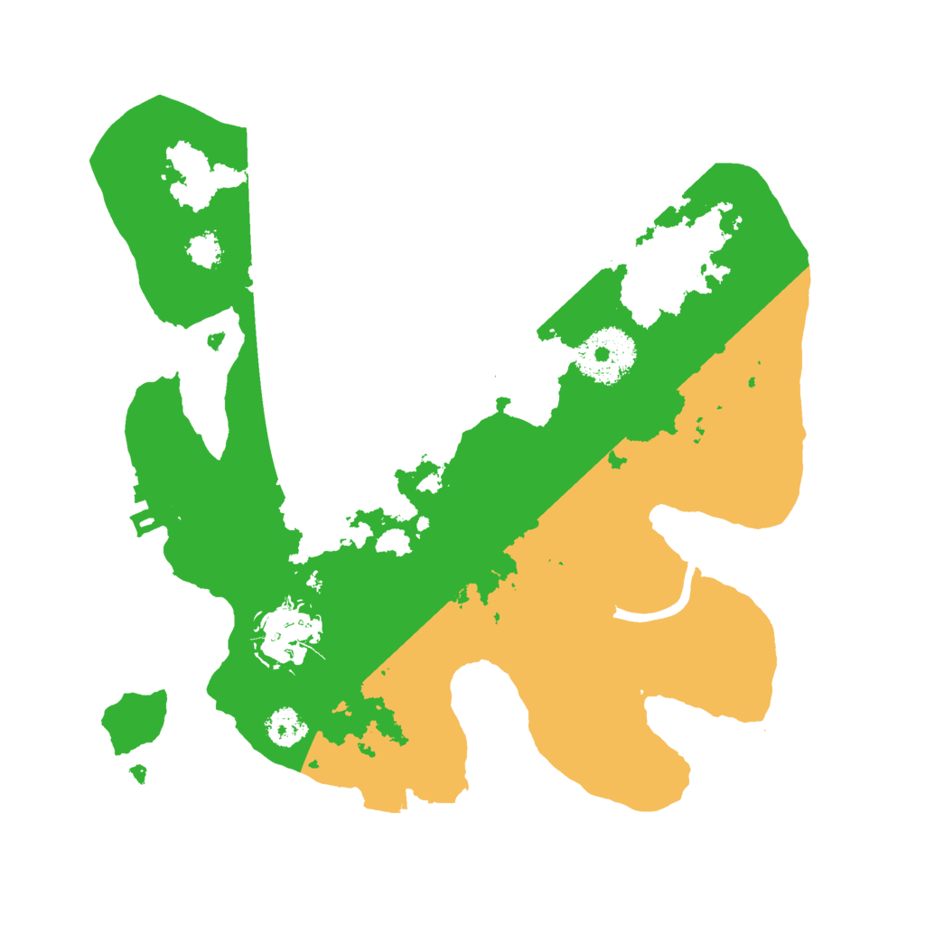 Biome Rust Map: Procedural Map, Size: 2500, Seed: 153083479