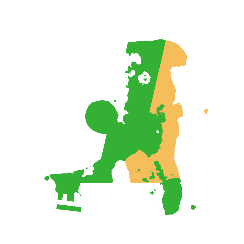 Biome Rust Map: Procedural Map, Size: 2000, Seed: 33233