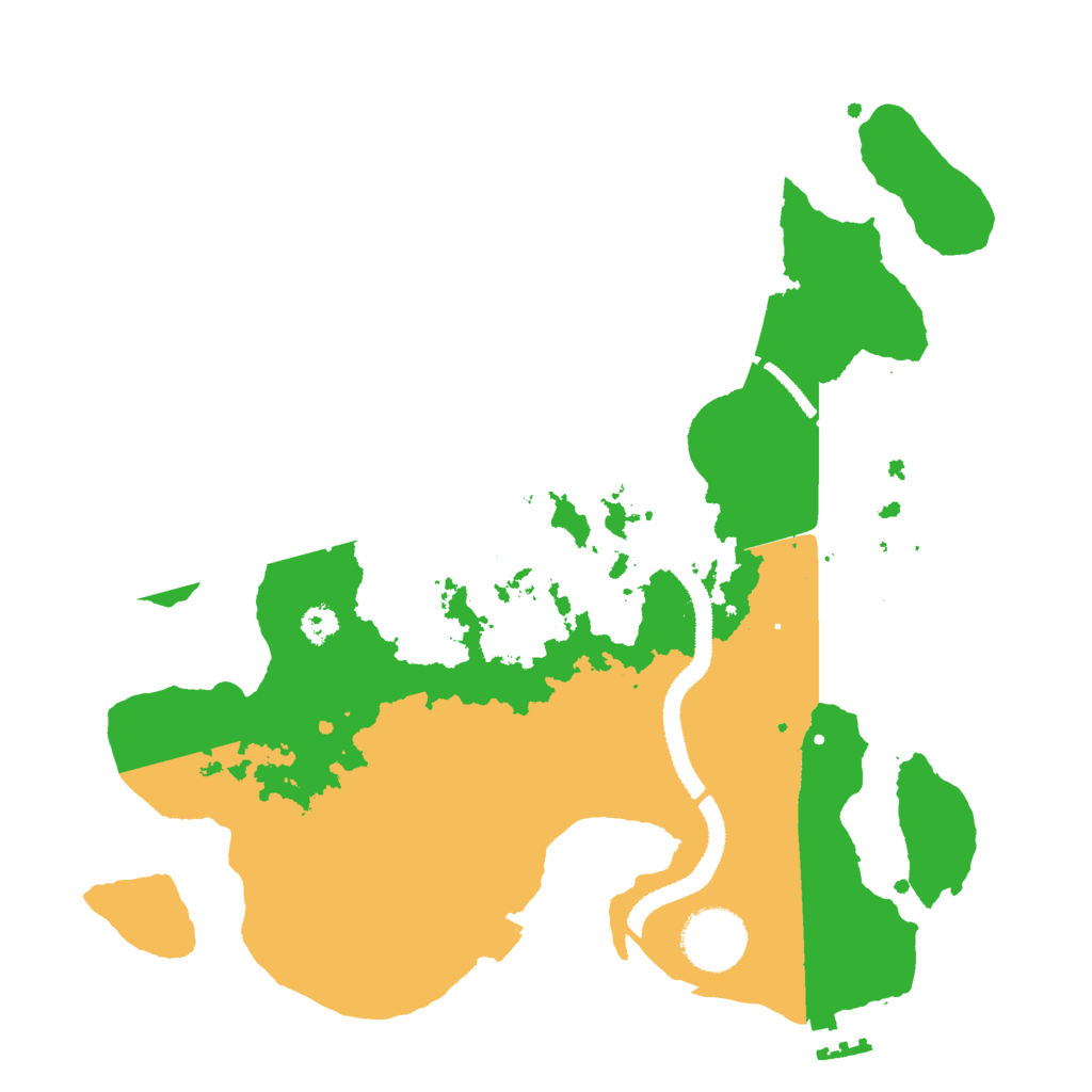 Biome Rust Map: Procedural Map, Size: 3000, Seed: 4679035