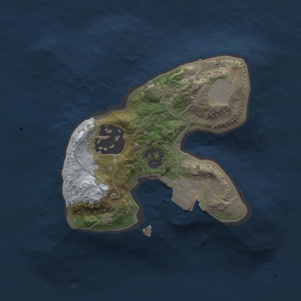 Rust Map: Procedural Map, Size: 1462, Seed: 1583895010, 4 Monuments