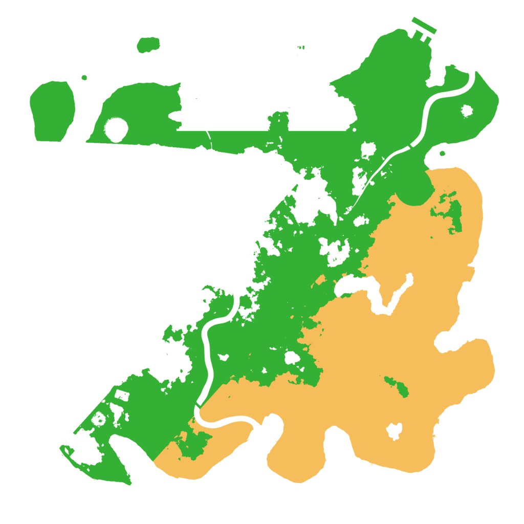 Biome Rust Map: Procedural Map, Size: 4000, Seed: 294239545