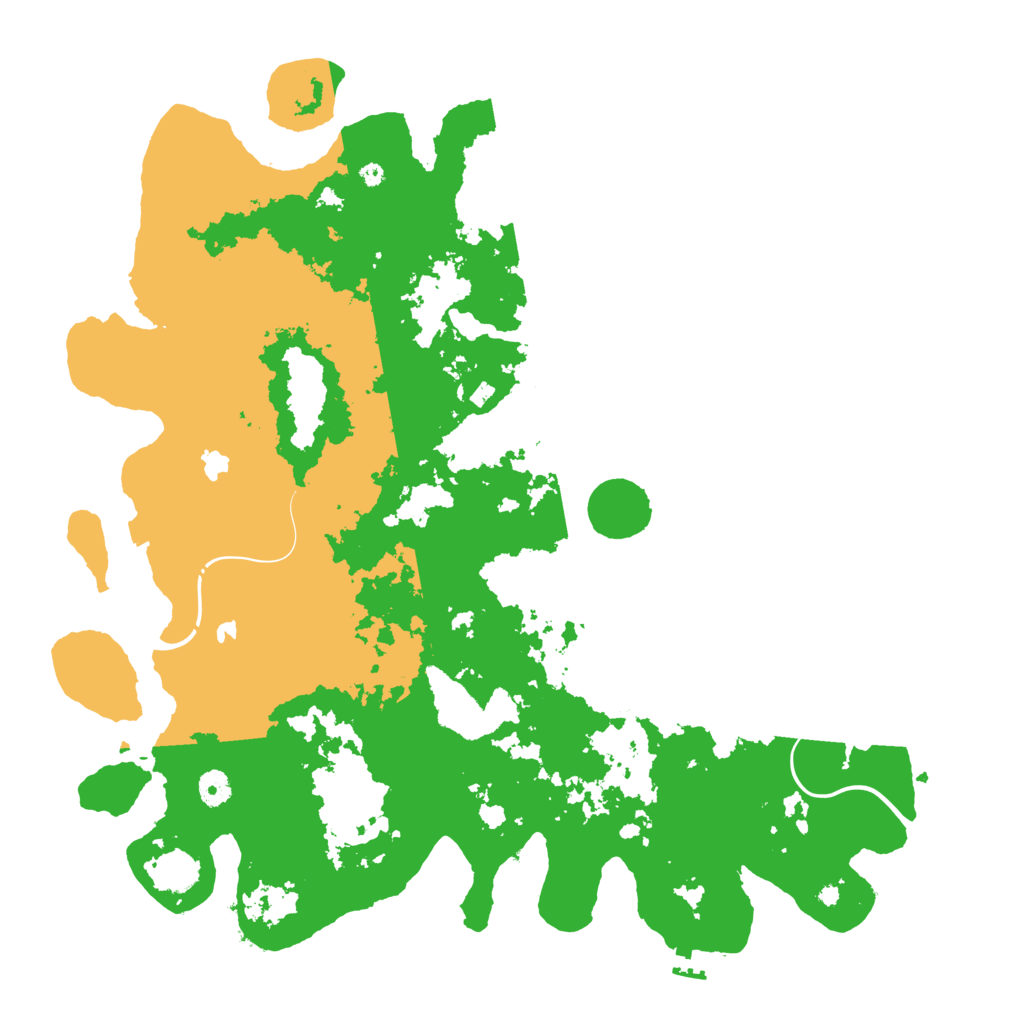 Biome Rust Map: Procedural Map, Size: 4500, Seed: 43652