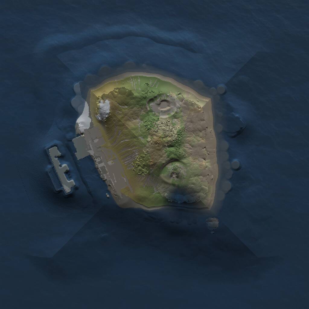 Rust Map: Procedural Map, Size: 1000, Seed: 1629788017, 2 Monuments