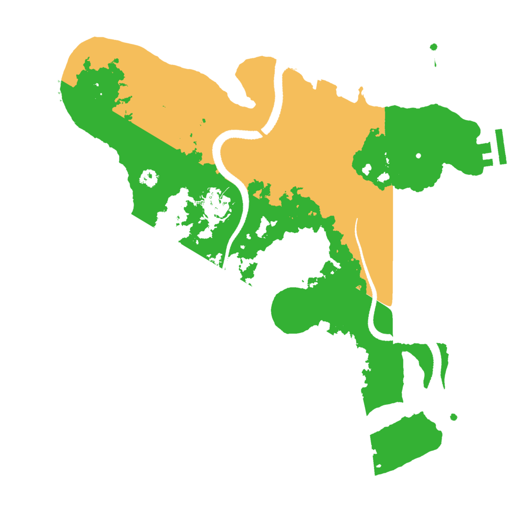 Biome Rust Map: Procedural Map, Size: 3000, Seed: 624632