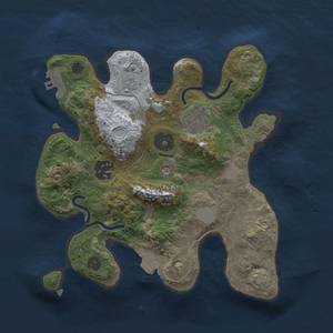 Thumbnail Rust Map: Procedural Map, Size: 2500, Seed: 635003841, 9 Monuments