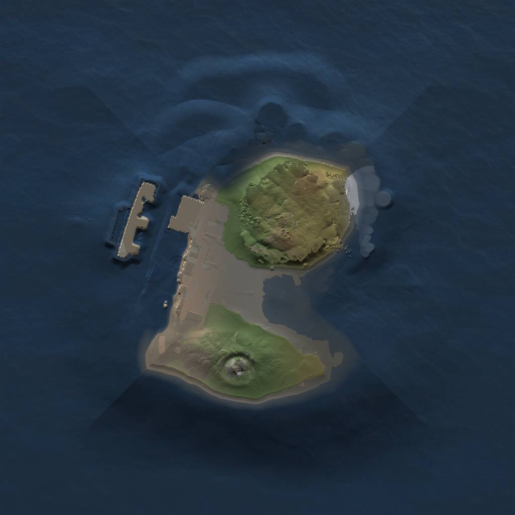 Rust Map: Procedural Map, Size: 1000, Seed: 234422056, 2 Monuments