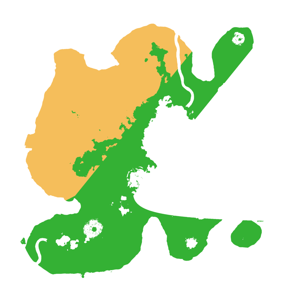 Biome Rust Map: Procedural Map, Size: 2500, Seed: 126412