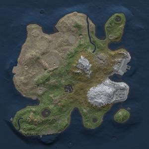 Thumbnail Rust Map: Procedural Map, Size: 2500, Seed: 126412, 10 Monuments