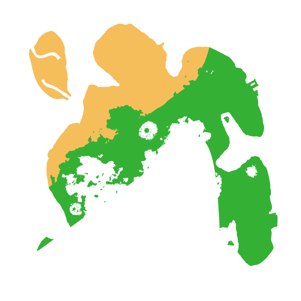 Biome Rust Map: Procedural Map, Size: 2500, Seed: 6516985