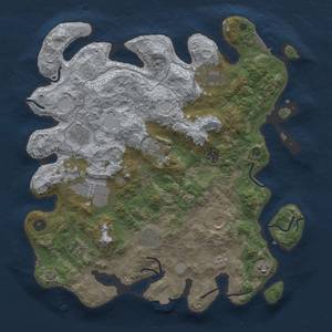 Thumbnail Rust Map: Procedural Map, Size: 4000, Seed: 297941079, 17 Monuments