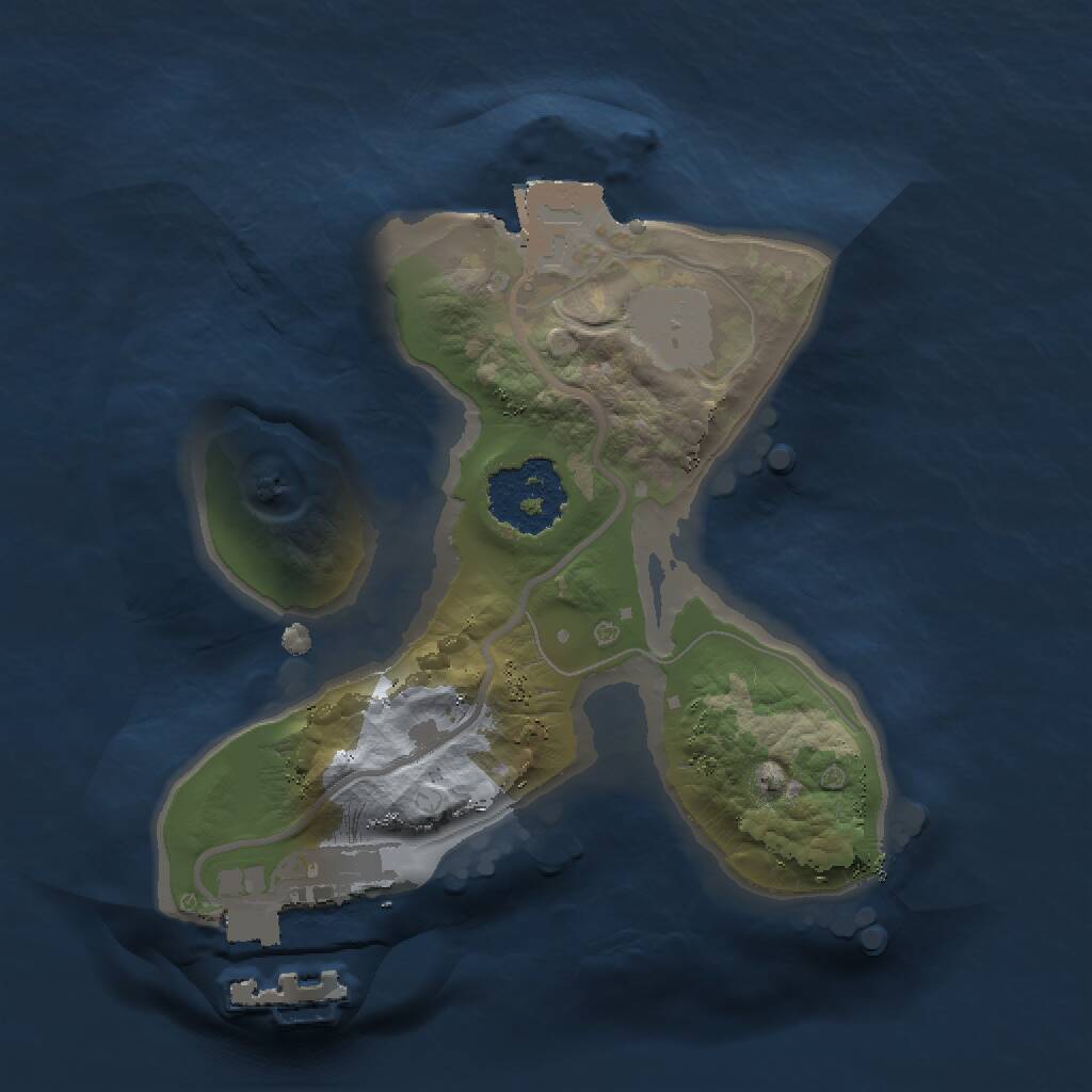 Rust Map: Procedural Map, Size: 1440, Seed: 131026037, 2 Monuments