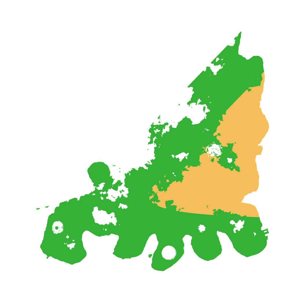 Biome Rust Map: Procedural Map, Size: 3700, Seed: 1215751457