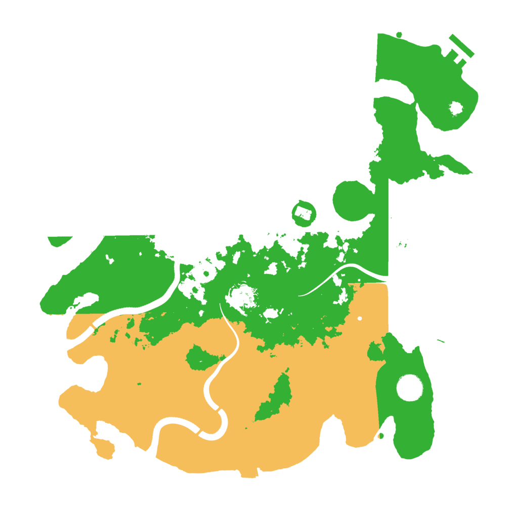 Biome Rust Map: Procedural Map, Size: 3500, Seed: 1019469198