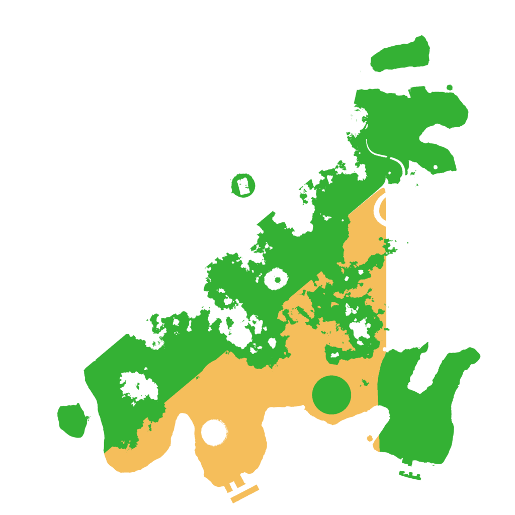 Biome Rust Map: Procedural Map, Size: 3500, Seed: 696116158