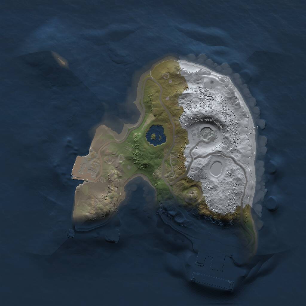 Rust Map: Procedural Map, Size: 1500, Seed: 214445469, 3 Monuments