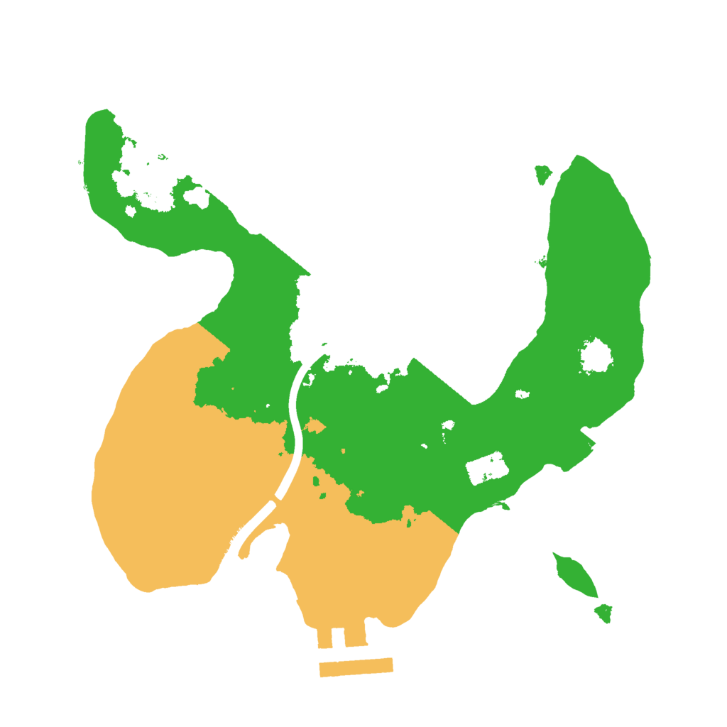 Biome Rust Map: Procedural Map, Size: 2000, Seed: 139574064