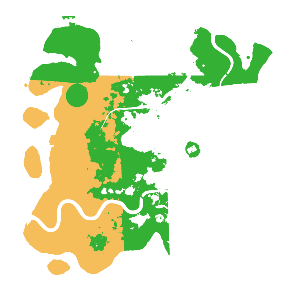 Biome Rust Map: Procedural Map, Size: 3600, Seed: 1097589
