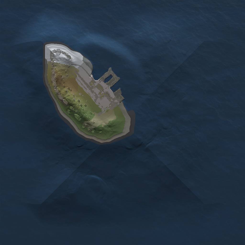 Rust Map: Procedural Map, Size: 1000, Seed: 836131630, 4 Monuments