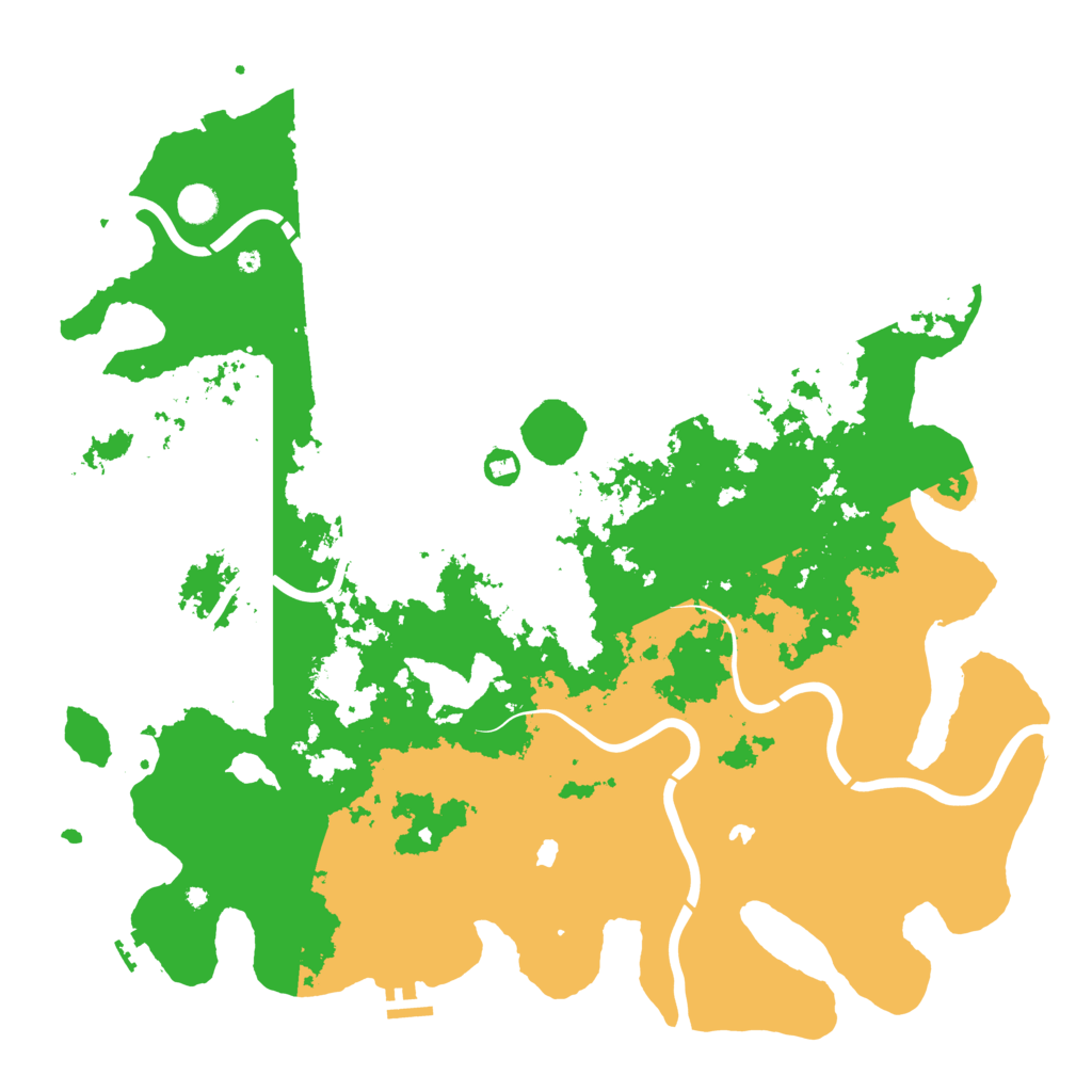 Biome Rust Map: Procedural Map, Size: 4800, Seed: 2036735955